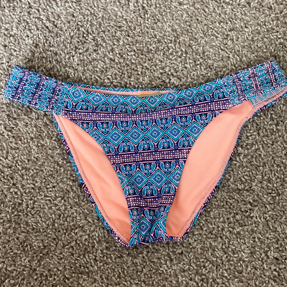 Tribal low rise bathing suit bottoms